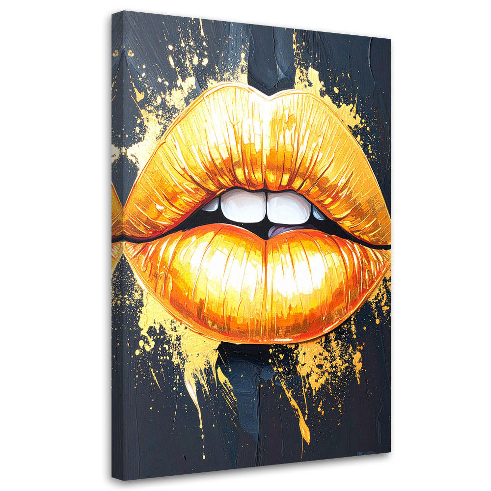 Feeby Leinwandbild Gold 20x30 cm