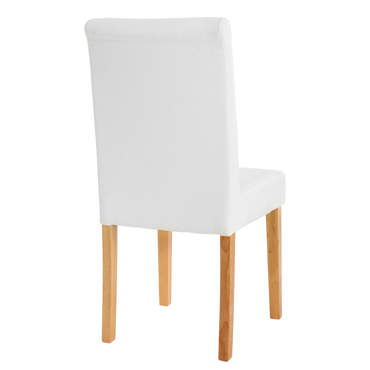 ESSZIMMERSTUHL Weiß, Braun - Weiß/Braun, Textil (43/90/56cm) - MCW