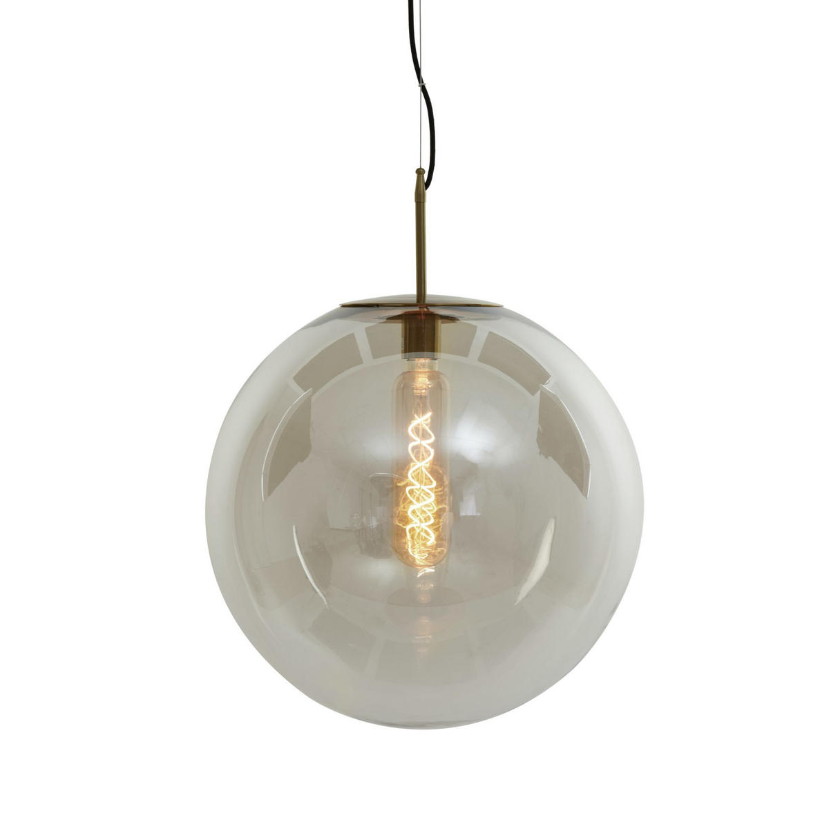 HÄNGELAMPE Medina Hell Ø48/48 cm - Transparent, Glas (48/48/48cm) - Light & Living