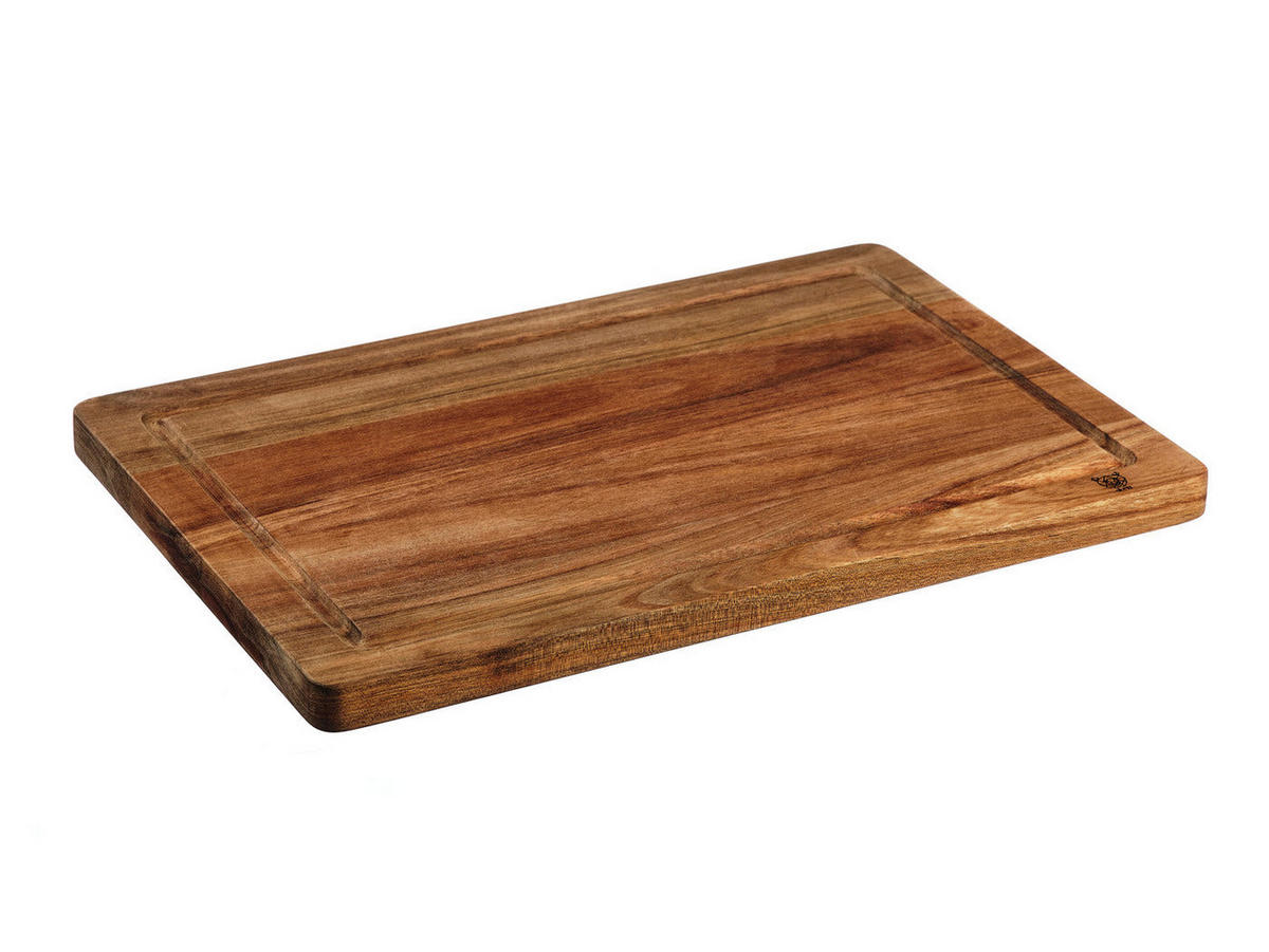 SCHNEIDEBRETT aus Akazienholz ALVA - 38 x 25cm - Braun, Holz (25/38cm) - Björn