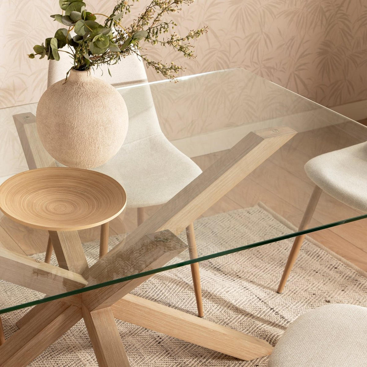 ESSTISCH Emerald Durchsichtig 160 cm x 74 cm - Transparent, Glas (90/160/74cm)