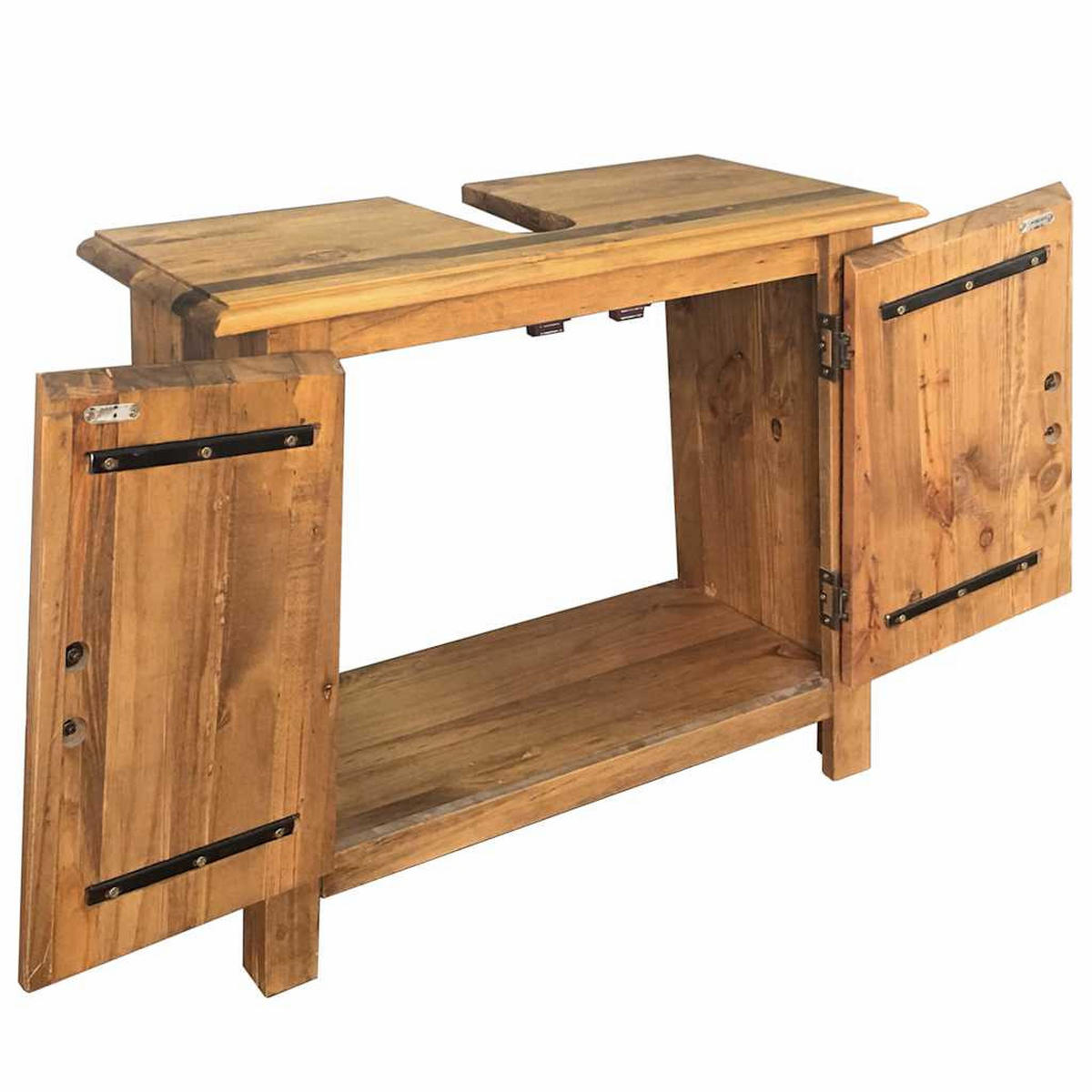 WASCHBECKENUNTERSCHRANK David 70/32/63 cm - Braun, Holzwerkstoff (70/63/32cm) - Nettlife