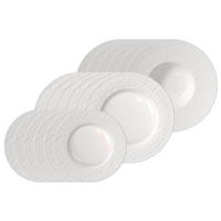 TELLER-SET Manufacture Ice weiß 18er Set - Weiß, Keramik (1/1/1cm) - Villeroy & Boch