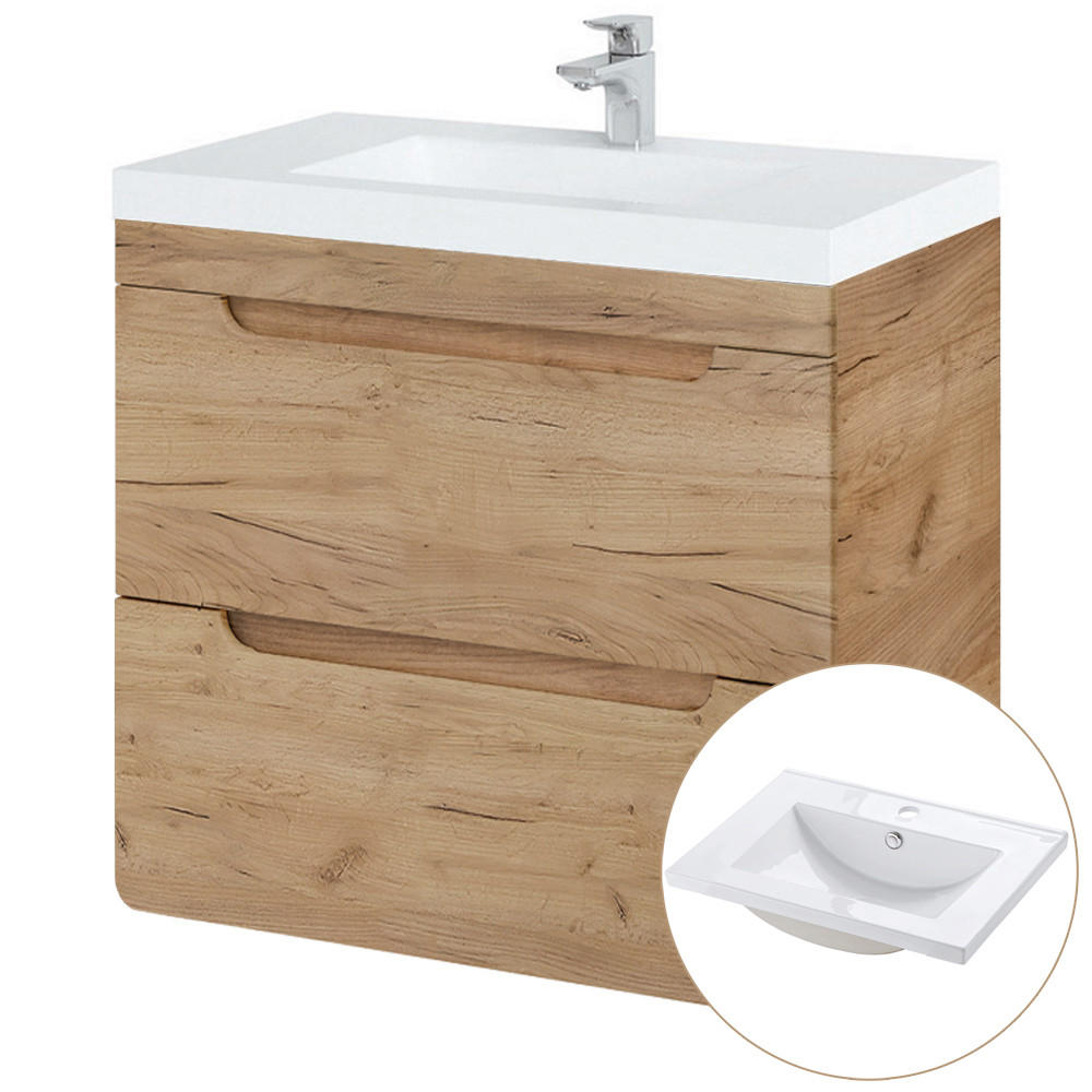 Lomado Waschtisch Braun 61x63x46 cm