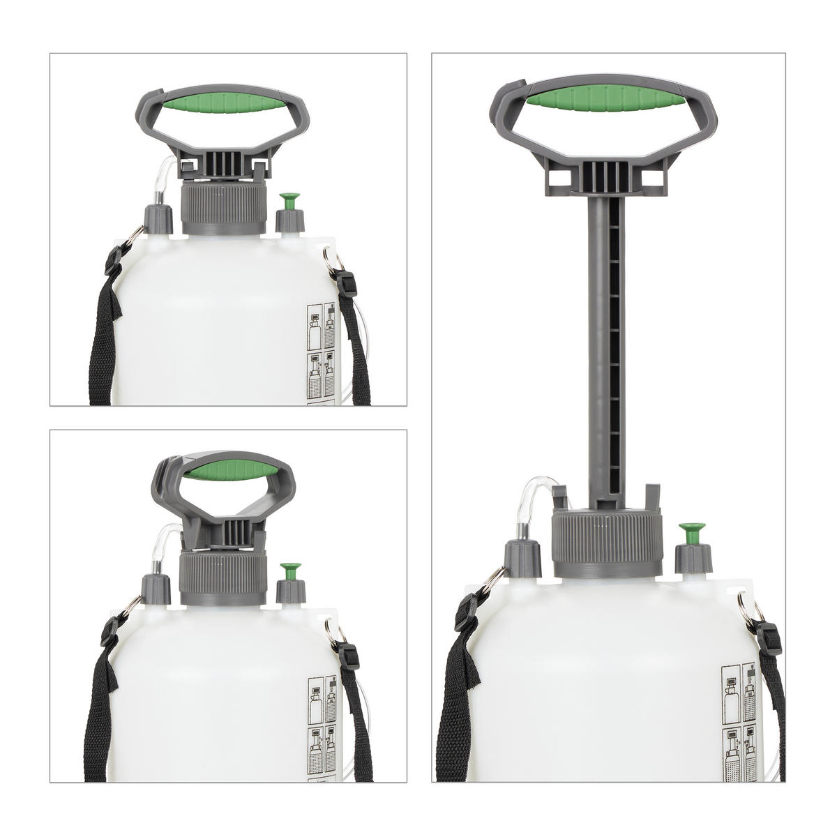 DRUCKSPRÜHER - Weiß, Kunststoff (28/58/18cm) - Relaxdays