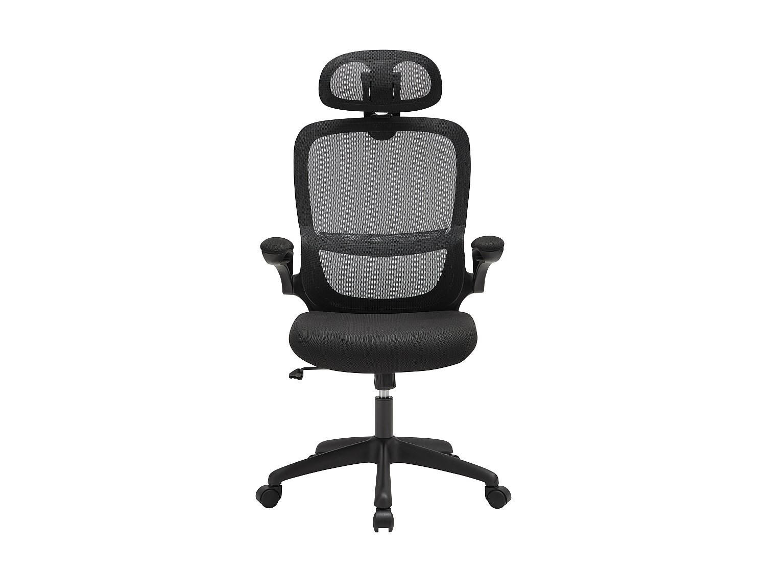 BÜROSESSEL - 63.5 x 63.5 - stoff - schwarz Nirano - Schwarz, Textil (63.5/124/63.5cm) - Vente-Unique