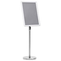 A3-PLAKATSTÄNDER Silbern Aluminiumlegierung - Silberfarben, Metall (25/108/25cm) - vidaXL