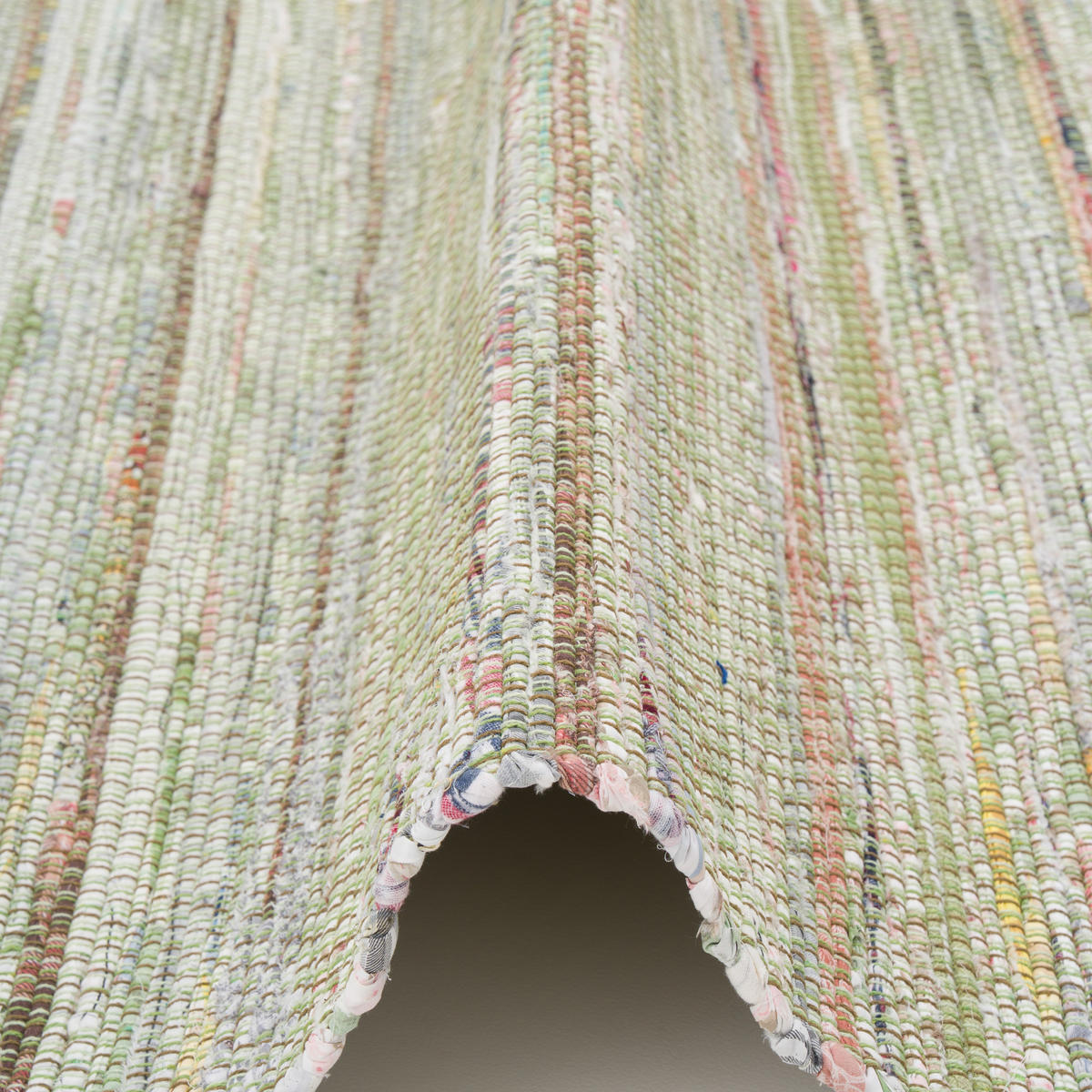 FLECKERLTEPPICH BAUMWOLLE NATUR CAYENNE - Grün, Textil (90/160cm) - Pergamon