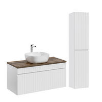 KOUPELNOVÝ NÁBYTEK 100cm Zelie 2er-Set Bílá - bílá, kompozitní dřevo (100/48/46cm) - Petits-meubles