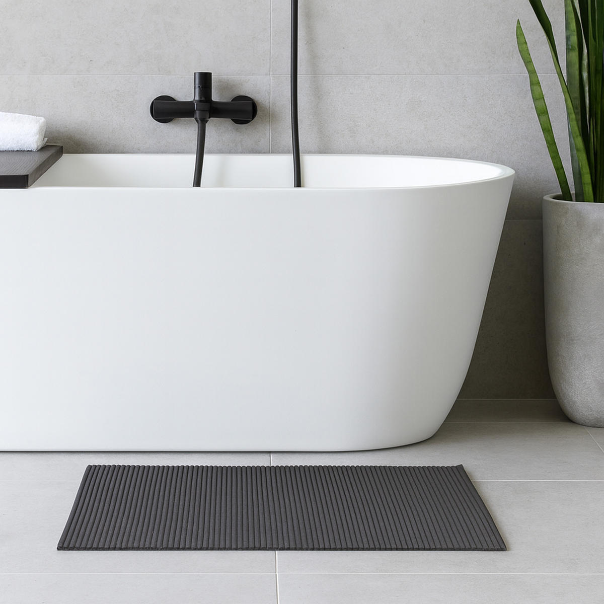 SCHUTZUNTERLAGE Weichschaum auf Rolle 0,65x15 m Anthrazit - Anthrazit, Kunststoff (65/1500cm) - Bestlivings