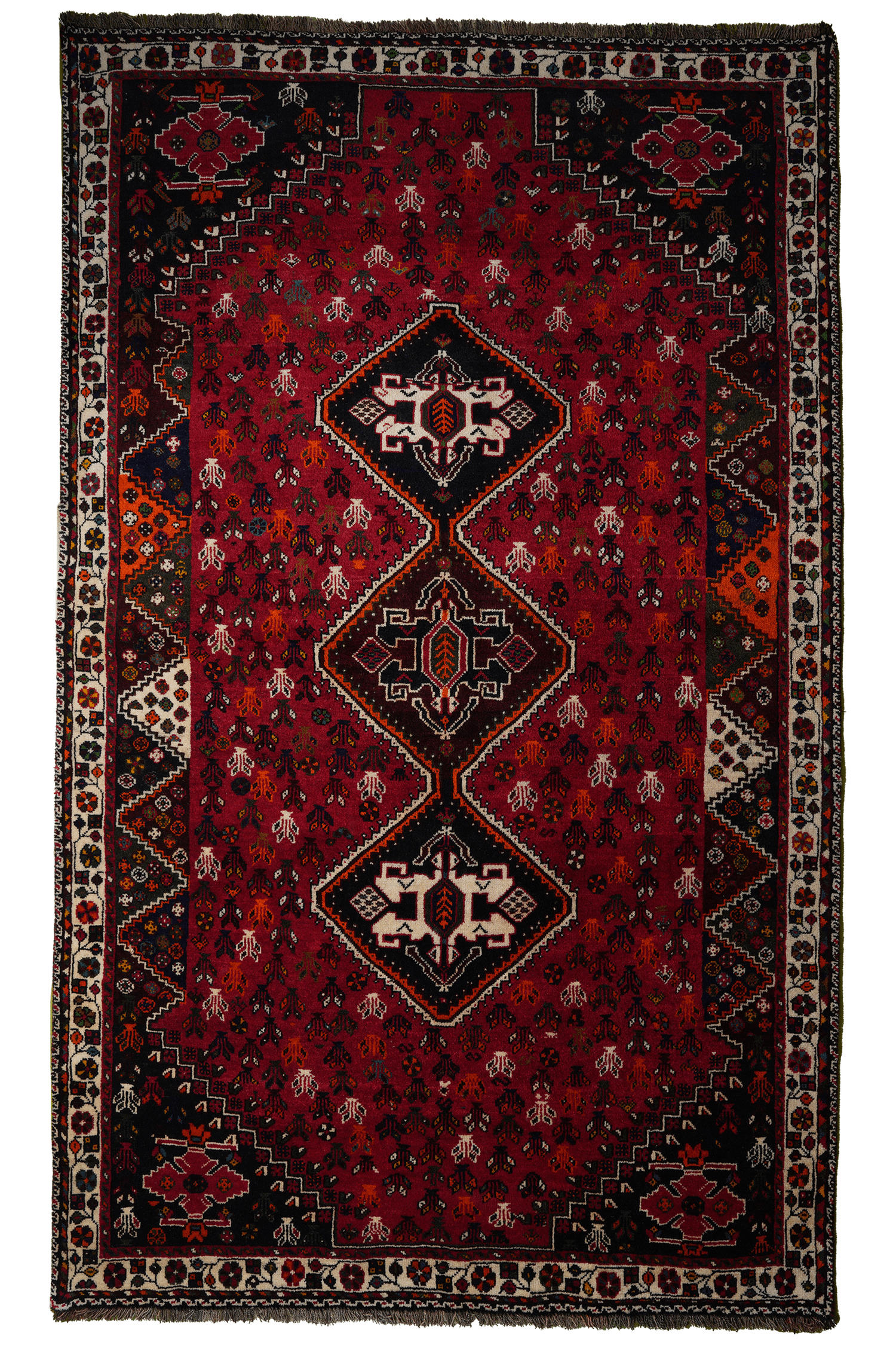 TEPPICH Gashgai Rot 270/165 cm Schurwolle - Rot, Textil (165/270cm) - Looma