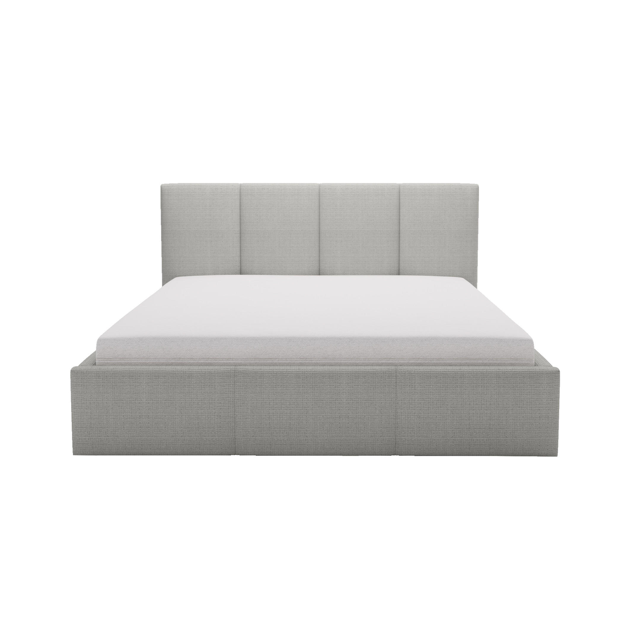 POLSTERBETT Celano Slim 140x200 cm, Grau - Grau, Textil (140/200cm) - Fedve