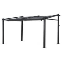 PERGOLA Fréjus Grau - Grau, Textil (290/247/406cm) - Happy Garden