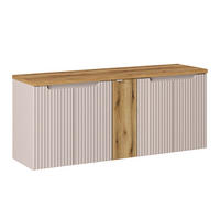 SKŘÍŇKA POD UMYVADLO 140cm Riva Kašmír - béžová, kompozitní dřevo (140/57/40cm) - Petits-meubles