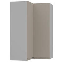 ECKHÄNGESCHRANK Avellino W14/60 Grau / Cashmere Acryl Matt 60 / 60 / 96cm - Beige/Grau, Holz/Holzwerkstoff (60/96/60cm) - Feldmann-Wohnen