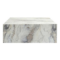 COUCHTISCH prizma Grau - Grau, Holz (90/90/35cm) - Habitat Garten