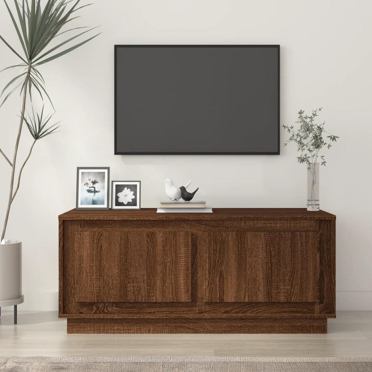 COUCHTISCH Braun Eichen-Optik 102x50x44 cm Holzwerkstoff - Braun, Holzwerkstoff (50/102/44cm) - furnicato