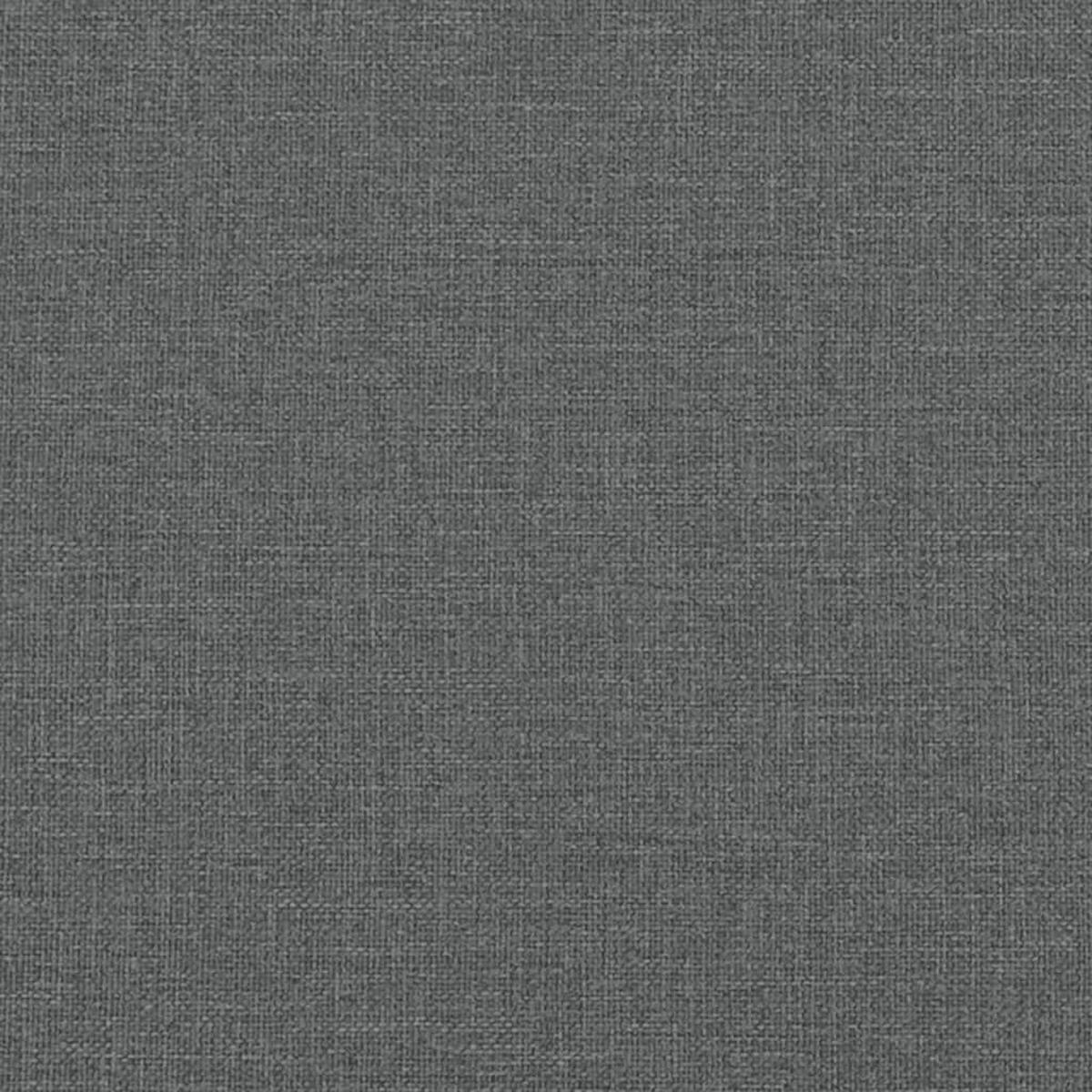BETTGESTELL Ohne Matratze Dunkelgrau 160/200 Cm Stoff - Grau, Textil (160/200cm) - vidaXL