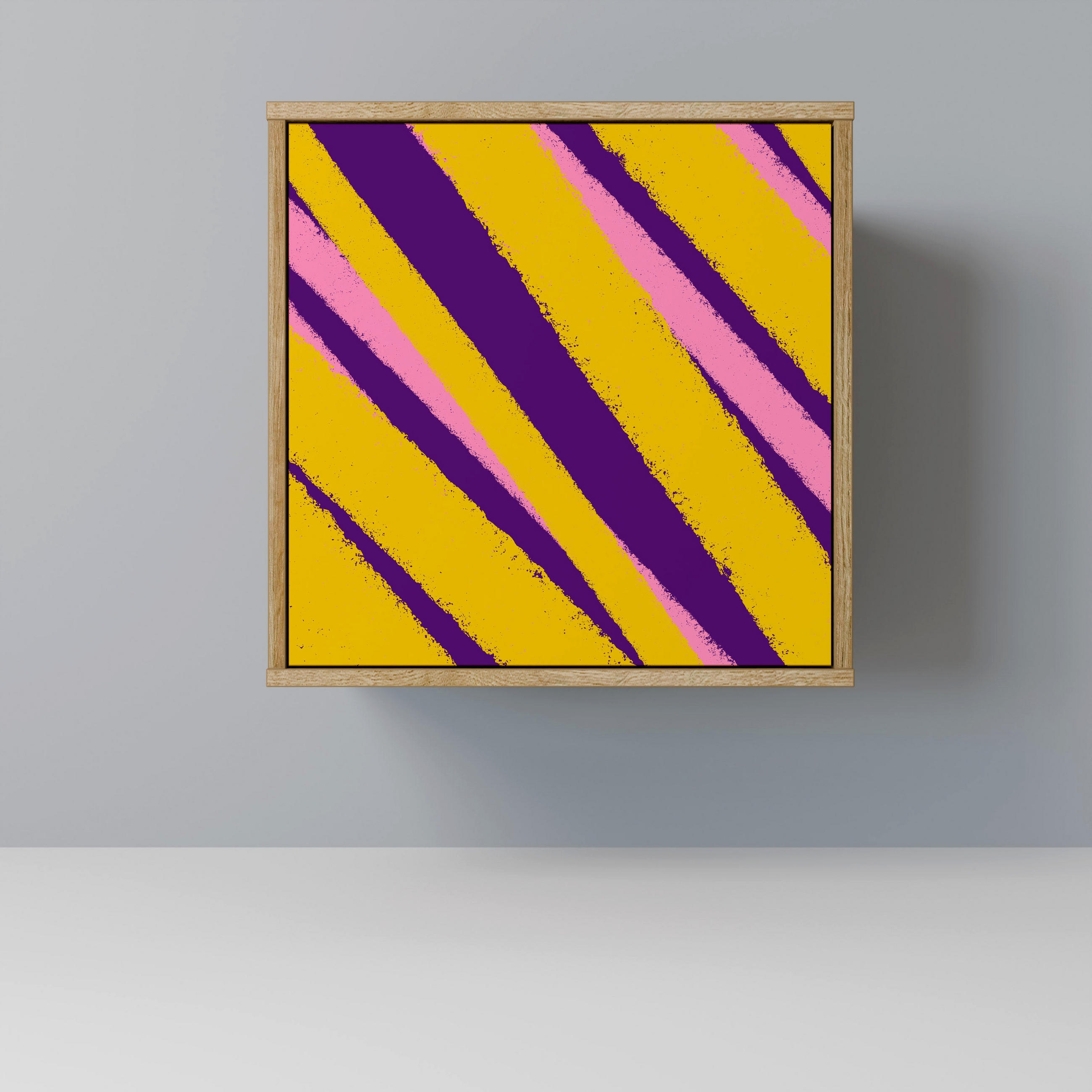 SIDEBOARD DREAMS COME TRUE, Eichefarben, 57,5x42x57,5 cm, Ohne Füße - Eichefarben/Multicolor, Holzwerkstoff (57.5/57.5/42cm) - SpaceRebels
