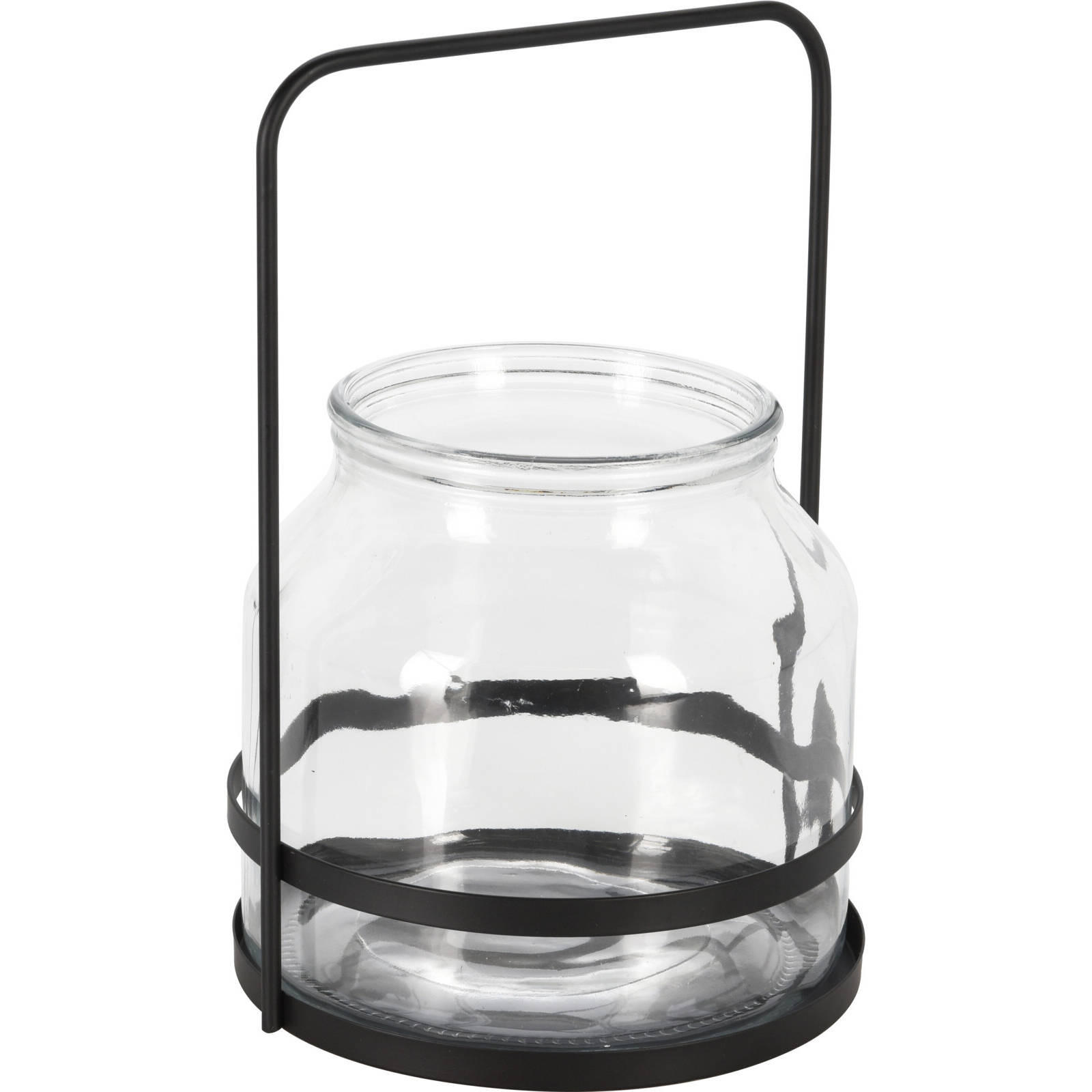 TEELICHTHALTER Metall - Transparent, Glas (25cm) - Home Styling Collection