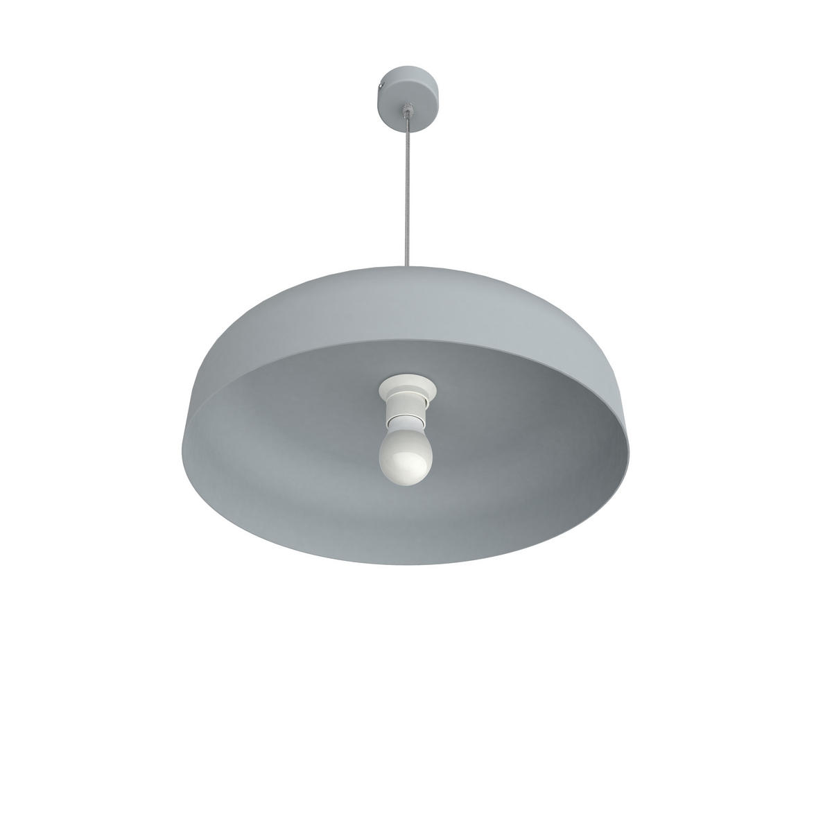 HÄNGELEUCHTE - Grau, Metall (40/40/10cm) - Lumicom