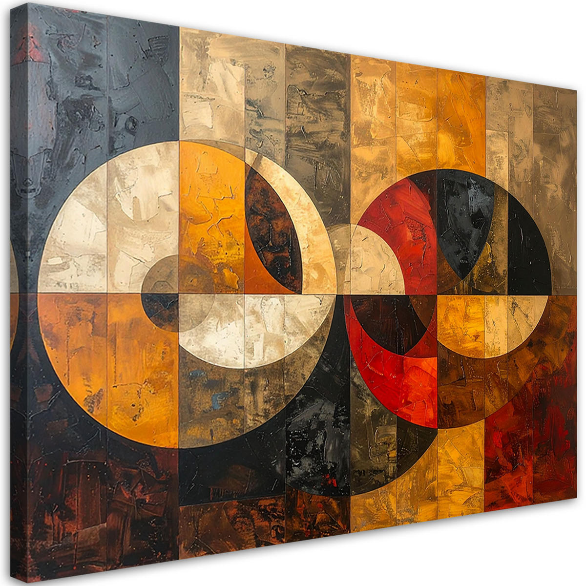 LEINWANDBILD Abstraktion 120x80cm - Braun, Textil (120/80cm) - Feeby