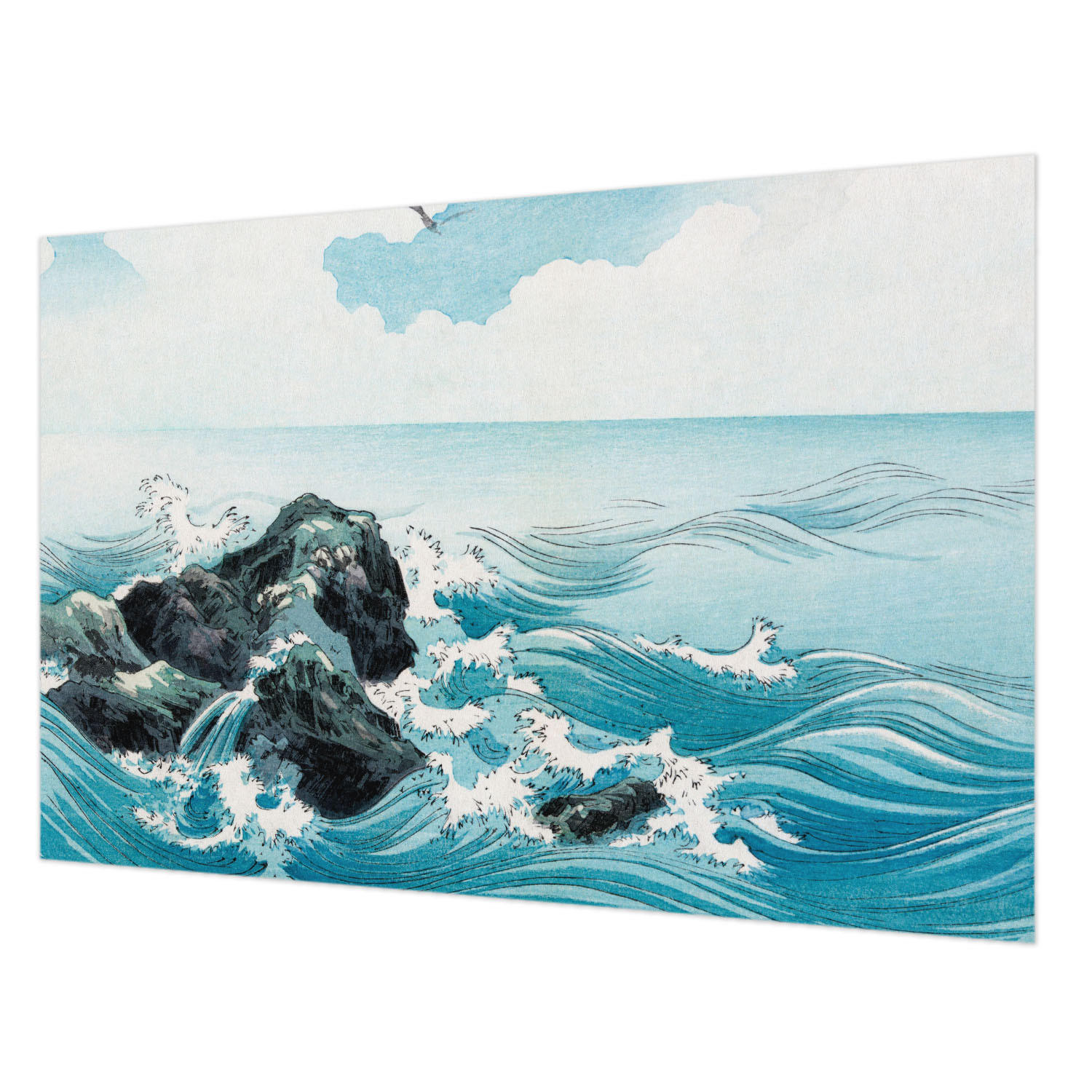Wallfluent Fototapete Blau 104x70 cm