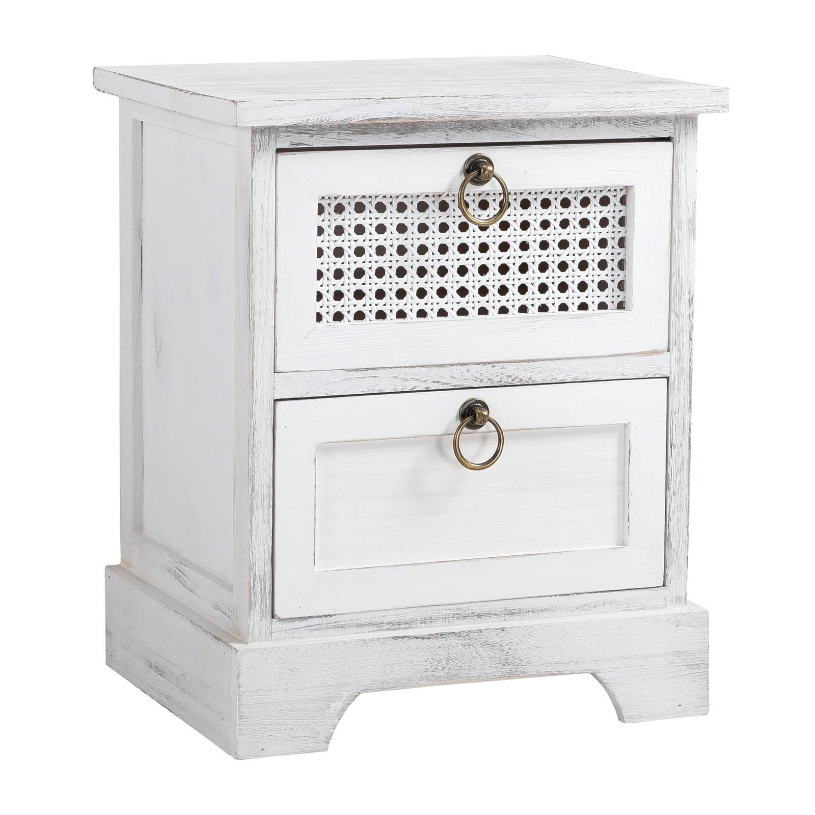 NACHTTISCH IRMA - Weiß, Holz (35/43/29cm) - CARO-Möbel