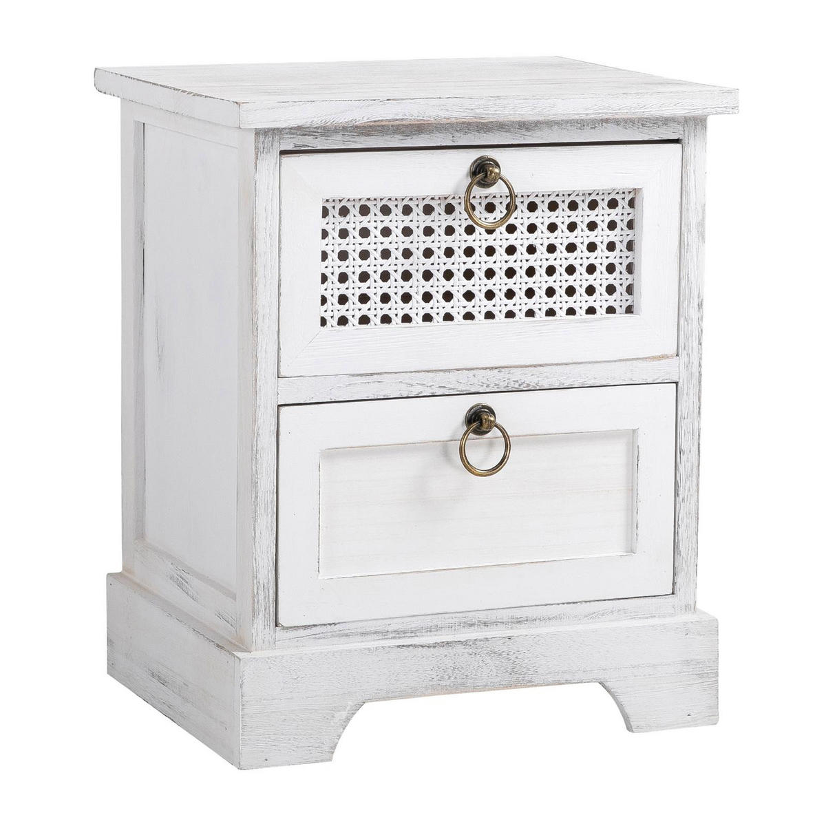 NACHTTISCH IRMA - Weiß, Holz (35/43/29cm) - CARO-Möbel