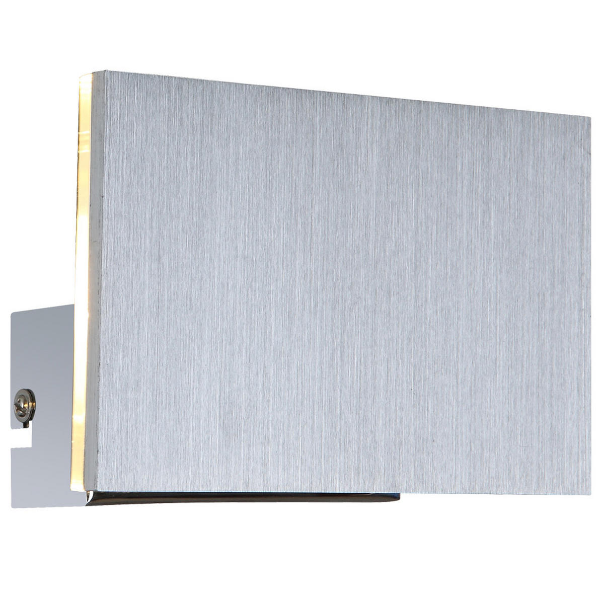 LED WANDLEUCHTE Linnea Chrom Silber - Silberfarben, Glas (15/10/8.8cm) - Globo Lighting