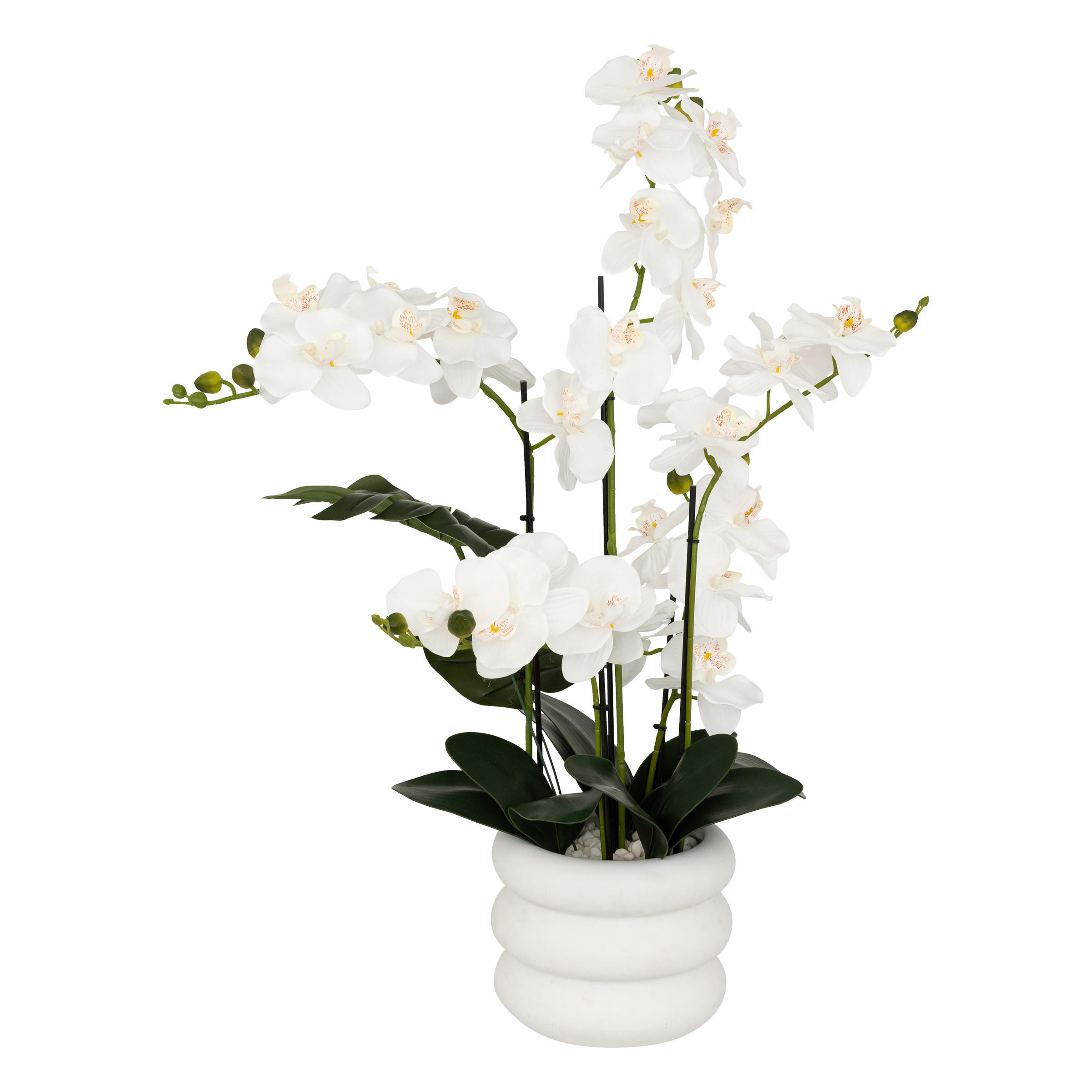 KÜNSTLICHE ORCHIDEE MICK 80 cm - Weiß, Kunststoff (80cm) - Atmosphera Createur d´interieur