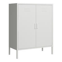 AKTENSCHRANK Pyhäranta - Weiß, Metall (80/101.5/40cm) - [en.casa]
