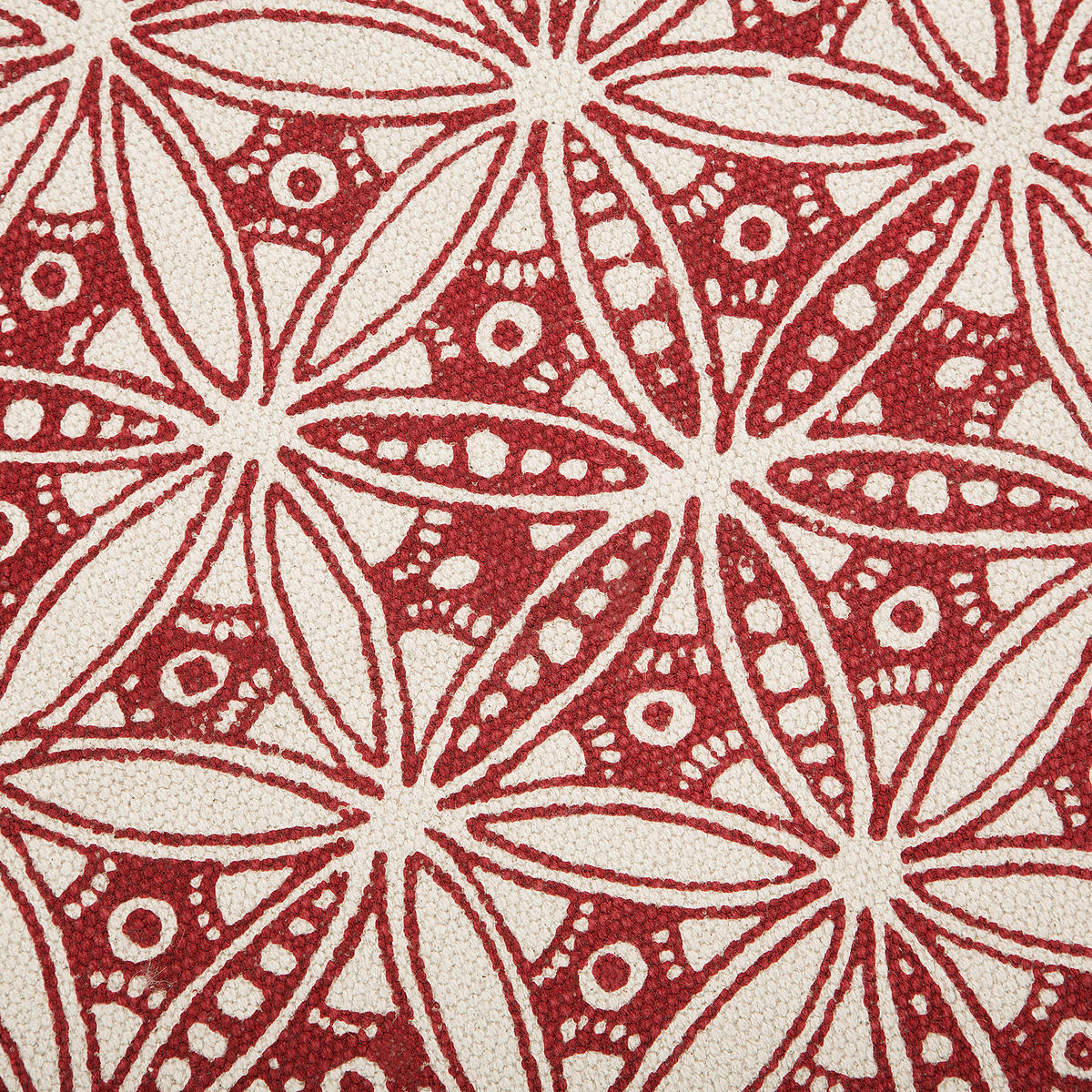 KURZFLOR-TEPPICH Mezitili 120/120 cm - Rot, Textil (120/120cm) - Beliani