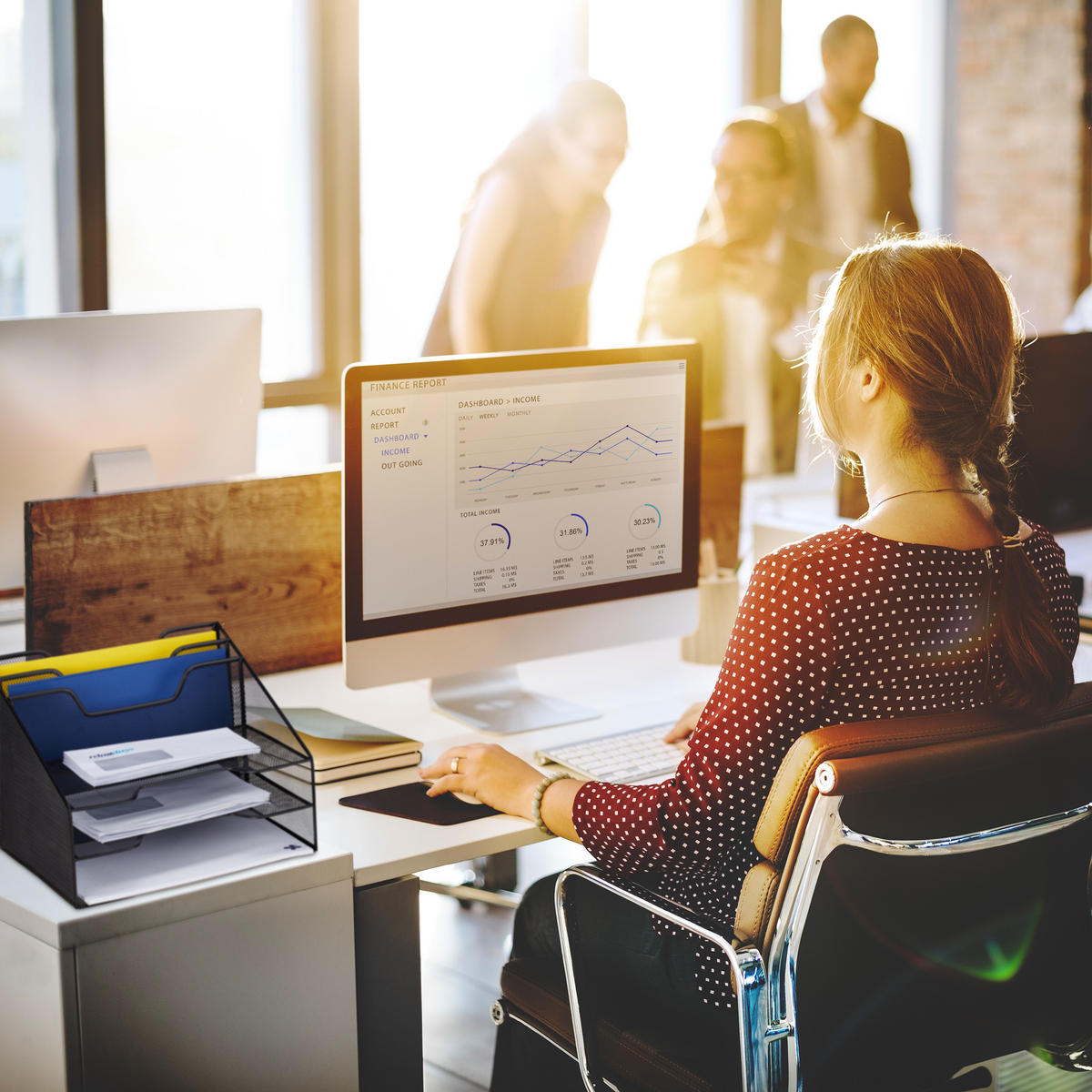 DOKUMENTENABLAGE - Schwarz, Metall (32/24/29cm) - Relaxdays