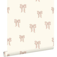 TAPETE kleine Schleifen 50 x 900 cm - Pink, Papier (50/0.1cm) - ESTAhome