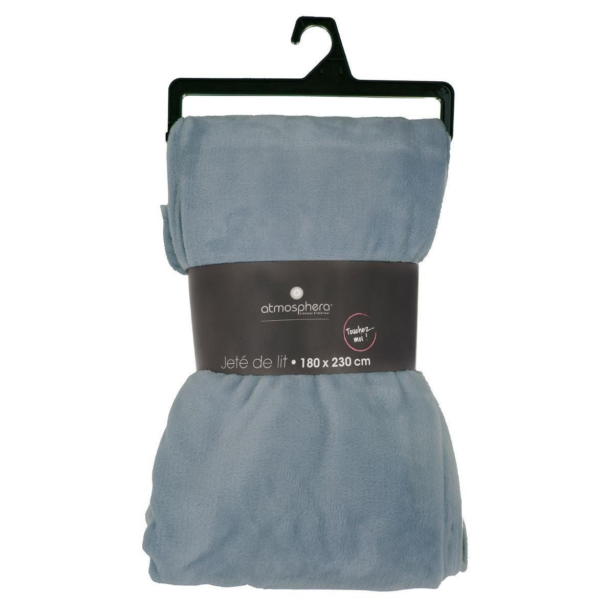 FLEECEDECKE Uni 180/230 cm - Blau, Textil (180/230cm) - Atmosphera Createur d´interieur