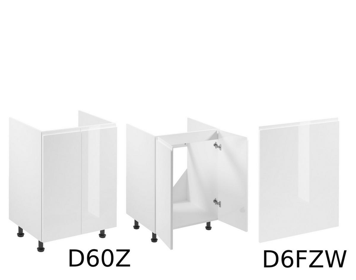 WINKELKÜCHE 420 cm x 200 cm - Aspen KA8-M420 - in Weiß/Hochglanz - Weiß Hochglanz, Holz/Holzwerkstoff (620/212/58cm)