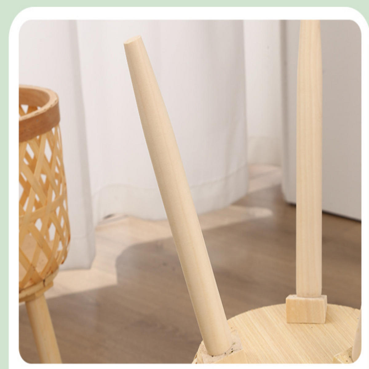 BLUMENTOPF, Bambusflechten, 24 × 43 cm - Hellbraun, Naturmaterialien (24/43cm) - Weltevree
