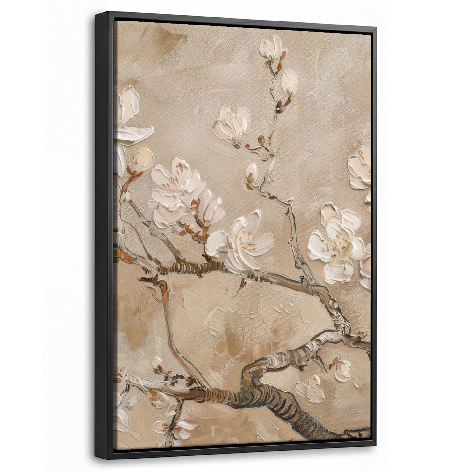 MuchoWow Leinwand Beige 40x60 cm