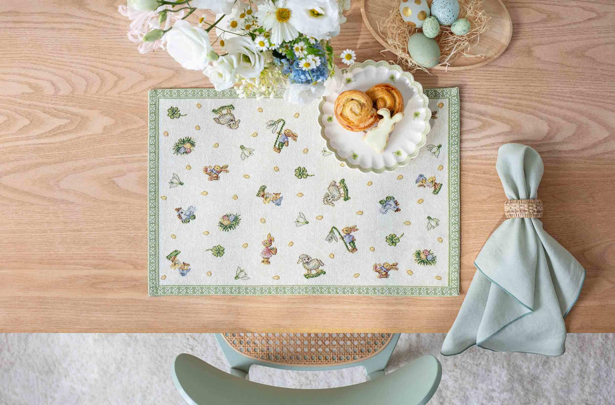 PLATZSET Easter Delight grün 48 x 32 cm - Grün, Textil (48/32/1cm) - Villeroy & Boch