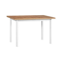 TISCH Max X Grandson Eiche, Klapptisch mit Weiß Beine - Eichefarben/Weiß, Holz/Holzwerkstoff (120/70/76cm) - Bettso