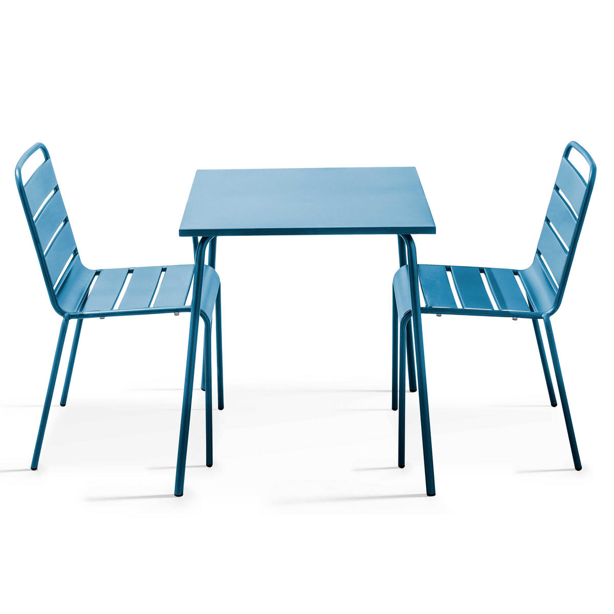 GARTENSET 3-tlg, Pazifikblau - Dunkelblau, Metall - Oviala