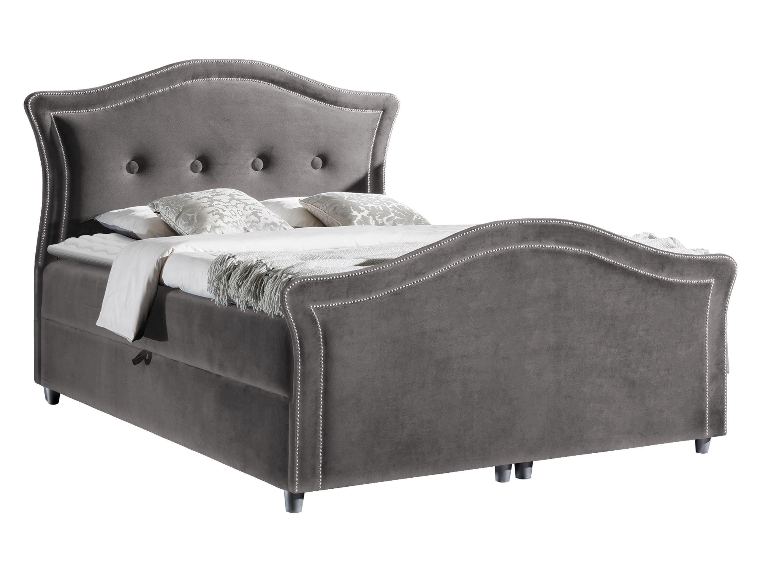 BOXBETT Bedran Lux - Grau, Holz (140/200cm) - MIRJAN24