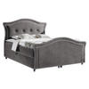BOXBETT Bedran Lux - Grau, Holz (140/200cm) - MIRJAN24