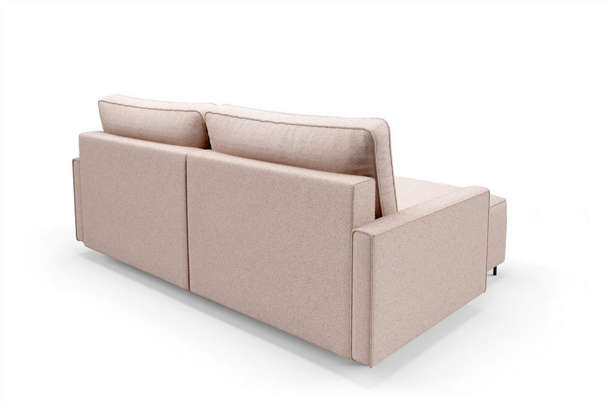 ECKSOFA Braga Mit Schlaffunktion - Blau, Holzwerkstoff/Textil (229/148cm) - Fun Möbel