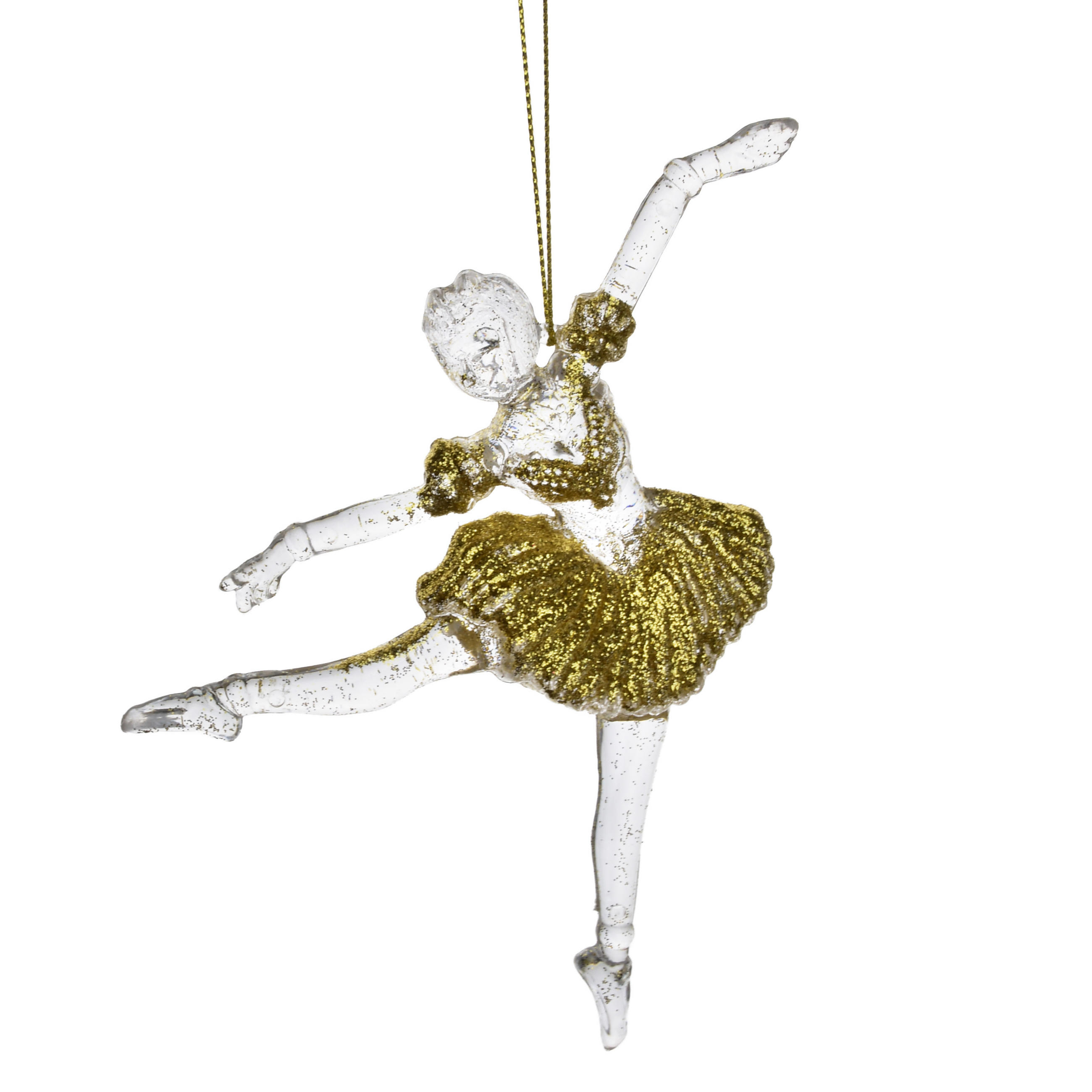 WEIHNACHTSANHÄNGER Santa Lila Gold Acryl - Goldfarben, Kunststoff (6/2.5/16cm) - Mondex