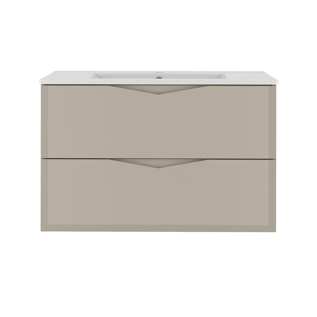 WASCHTISCH 80cm Ellie Kaschmir - Beige, Holzwerkstoff (80/50/45.8cm) - Petits-meubles
