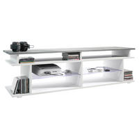 LOWBOARD Movie Platte des TV-Aufsatzes in Avola-Anthrazit - Anthrazit, Holzwerkstoff (138.5/39/37.5cm) - Vladon