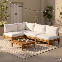 LOUNGETISCH - Akazie massiv - Akazie Braun - Braun/Akaziefarben, Holz (80/80/25cm) - home24