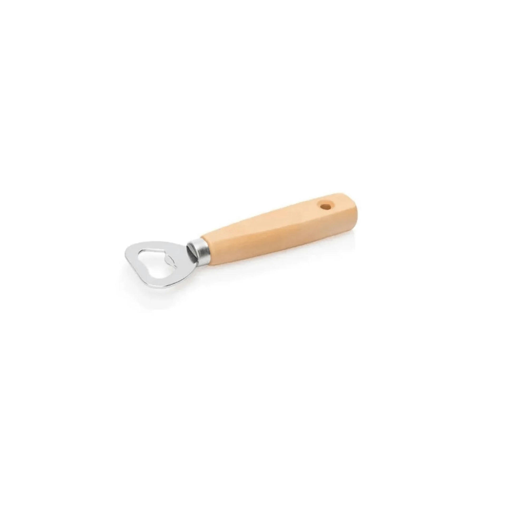 FLASCHENÖFFNER mit Aufhängeöse - Ahornfarben, Metall (14.5cm) - ich-zapfe